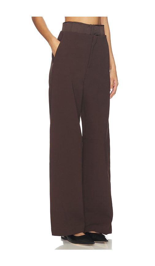 Corset Suiting Pant in Chocolate. - size 32 (also in 34) - ROTATE - Modalova