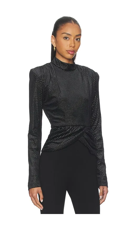 Velvet Draped Top in . - size 32 (also in 34, 36) - ROTATE - Modalova