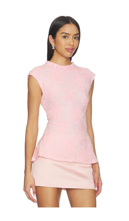 Mesh Sleeveless Top in Pink. - size 34 (also in 38, 42, 46) - ROTATE - Modalova