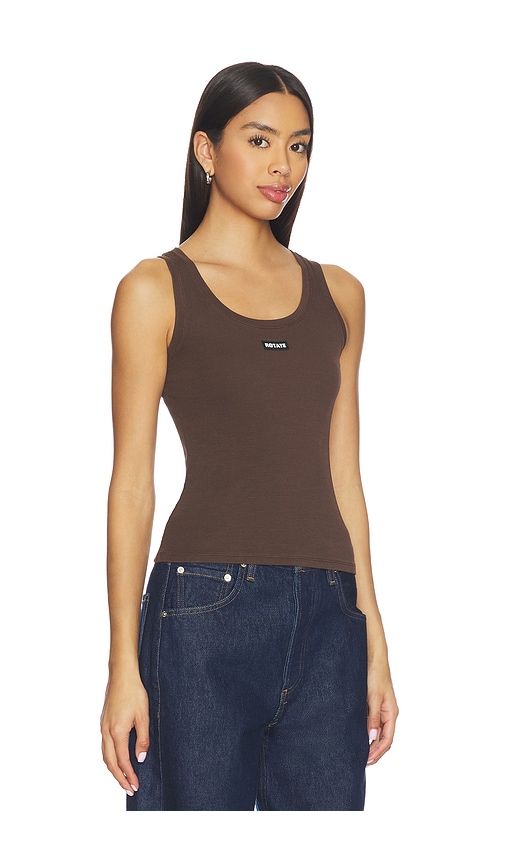 Basic Tank Top in Brown. - size L (also in M, XS) - ROTATE - Modalova