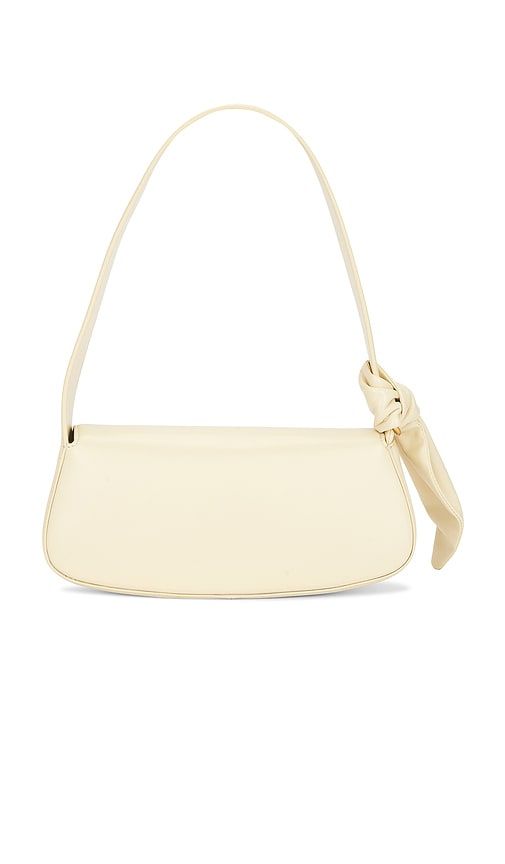 Leather Knot Strap Bag in Cream - ROTATE - Modalova