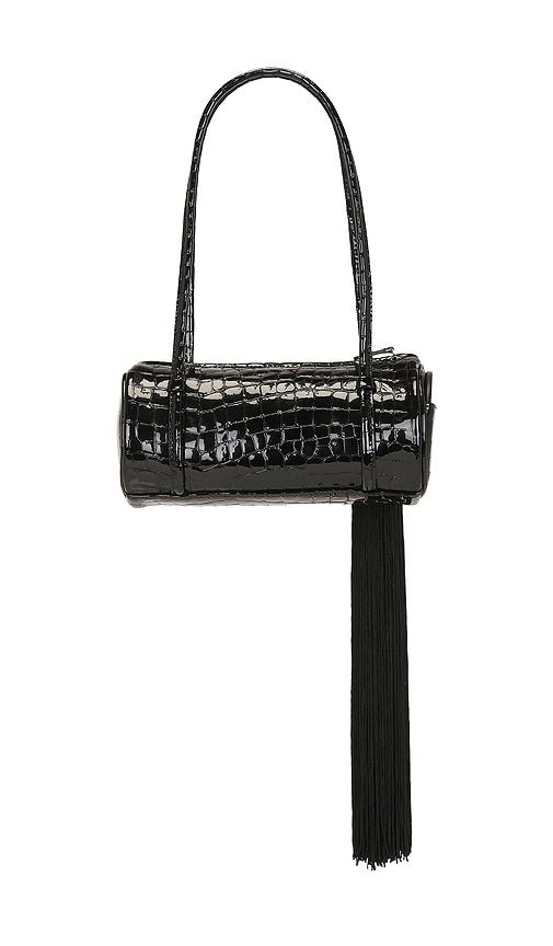 ROTATE Croco Barrel Bag in Black - ROTATE - Modalova