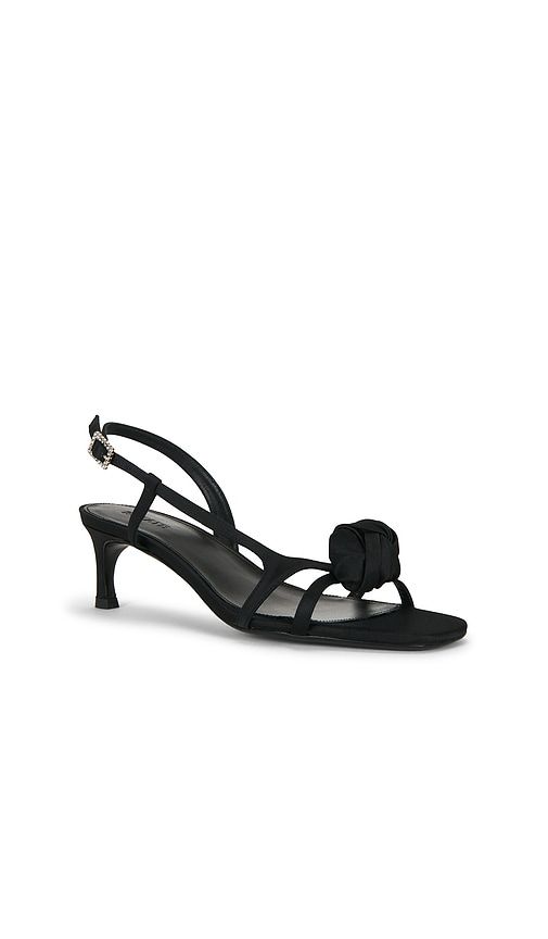 Mid Heel Knot Satin Strappy Sandal in . - size 36 (also in 37, 38, 39, 40) - ROTATE - Modalova