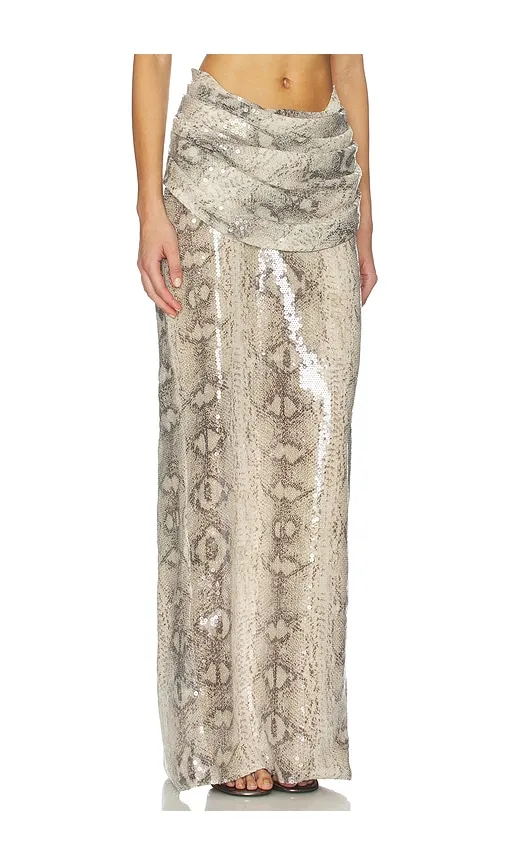 Hera Maxi Skirt in Cream. - size L (also in S, XS) - The Dolls House - Modalova