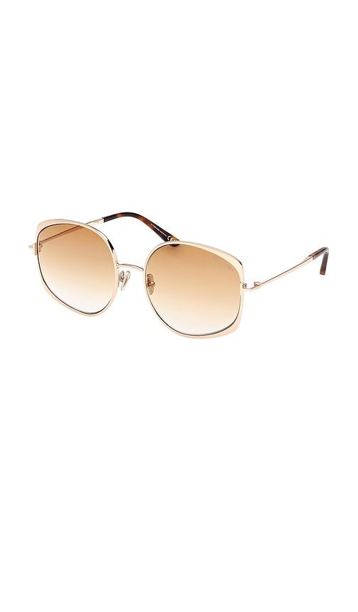 Abbey Sunglasses in Metallic Gold - TOM FORD - Modalova