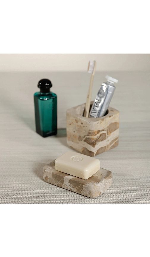 Marble Soap Bar Holder in Cream - The Favorites - Modalova