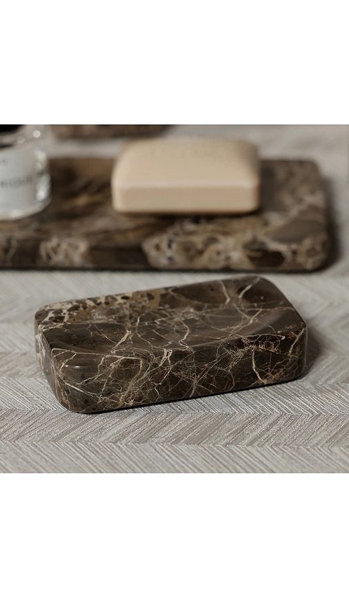 Marble Soap Bar Holder in Brown - The Favorites - Modalova