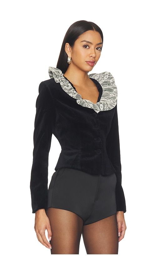 Antoinette Ruffle Collar Jacket in . - size L (also in M, S, XS) - Tanner Fletcher - Modalova