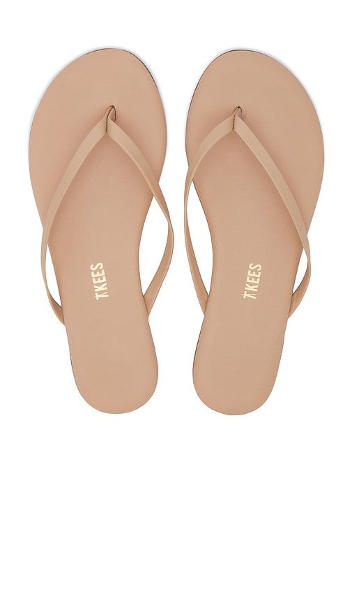 Lily Foundations Matte Flip Flop in Nude. - size 5 (also in 7, 8, 9) - TKEES - Modalova