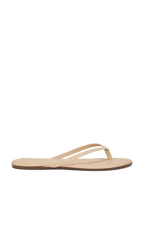 Lily Foundations Matte Flip Flop in Nude. - size 5 (also in 6, 8) - TKEES - Modalova