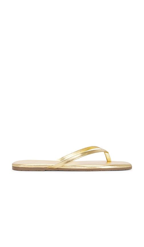 Square Toe Lily Sandal in Metallic Gold. - size 5 (also in 6, 7, 9) - TKEES - Modalova