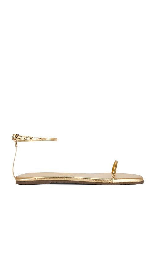 Twiggy Sandal in Metallic Gold. - size 8 (also in 9) - TKEES - Modalova