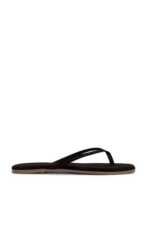Square Toe Lily Suede Sandal in Black. - size 5 (also in 6) - TKEES - Modalova