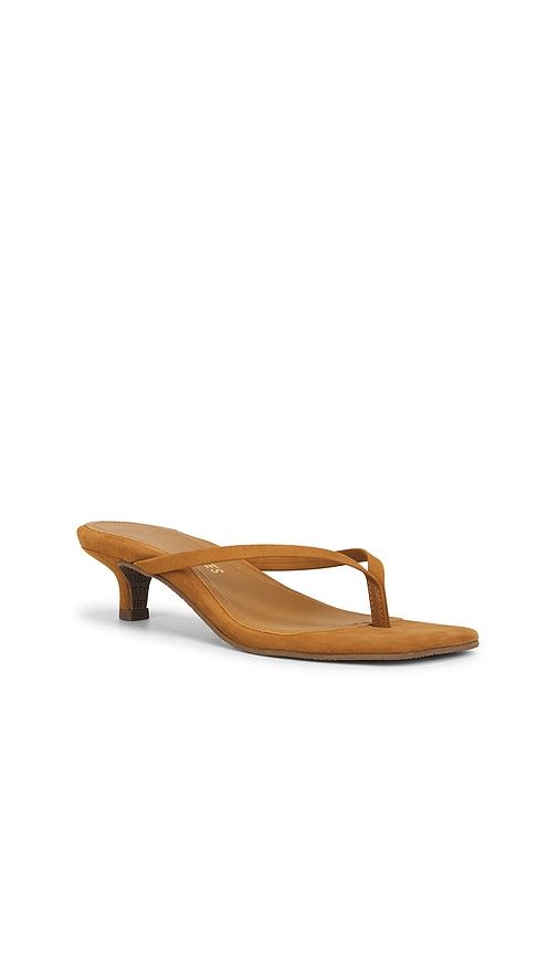 Julia Square Toe Suede Flip Flop in Brown. - size 10 (also in 7, 8, 9) - TKEES - Modalova