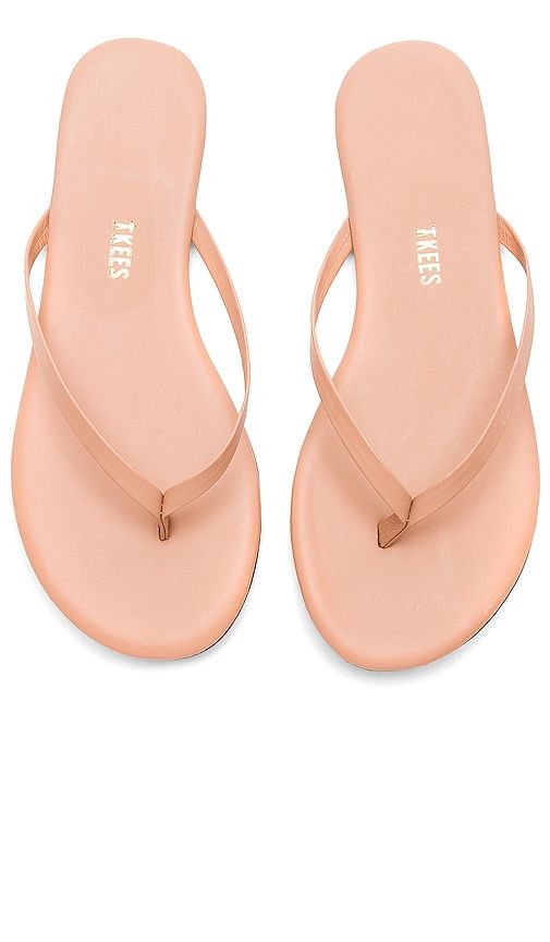 Foundations Matte Flip Flop in Brown. - size 5 (also in 6, 7, 8, 9) - TKEES - Modalova
