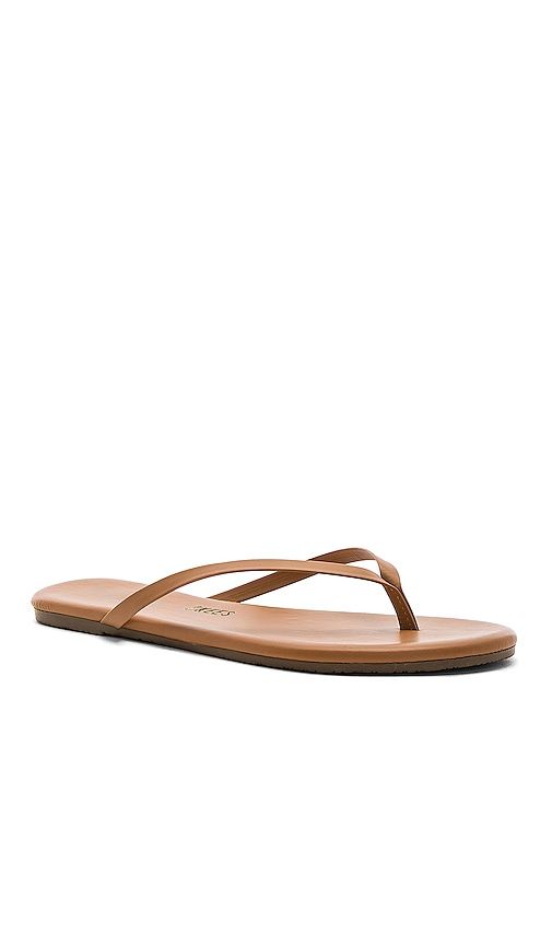 Foundations Matte Flip Flop in Brown. - size 5 (also in 6, 7, 8, 9) - TKEES - Modalova