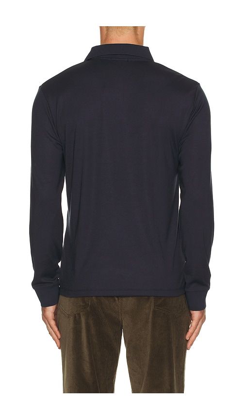 Anemone Milano Goris Long Sleeve Polo in Navy. - size S (also in XXL/2X) - Theory - Modalova