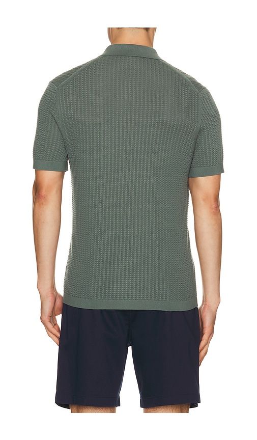Tactile Cotton Polo in Teal. - size L (also in S, XL/1X, XXL/2X) - Theory - Modalova