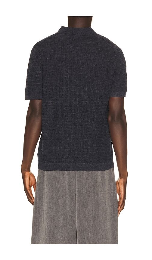 Brenan Pacific Linen Polo in Navy. - size S (also in XL/1X) - Theory - Modalova