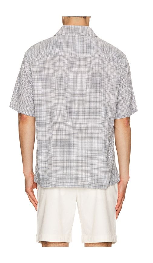 Mini Texture Check Shirt in Grey,Slate. - size L (also in XL/1X, XXL/2X) - Theory - Modalova