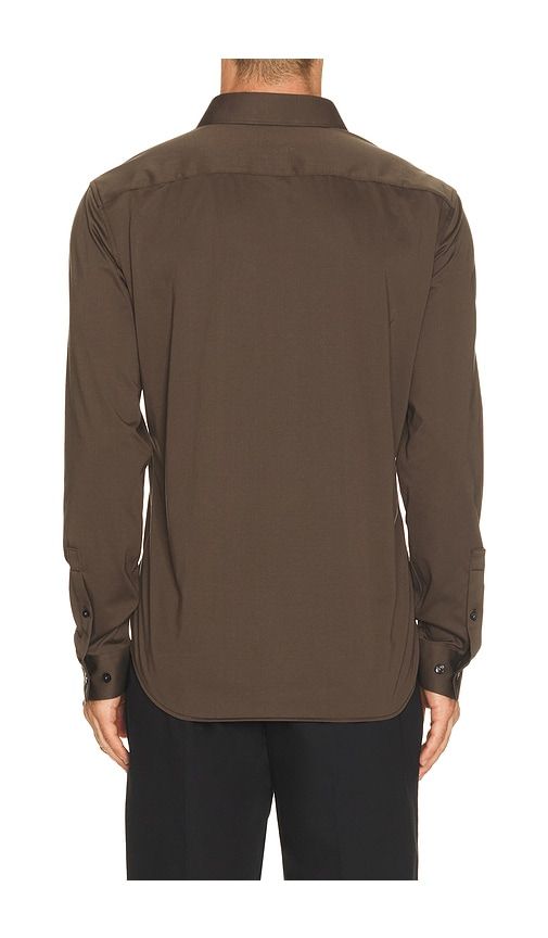 Sylvain Structure Shirt in Brown. - size L (also in M, S, XL/1X, XXL/2X) - Theory - Modalova