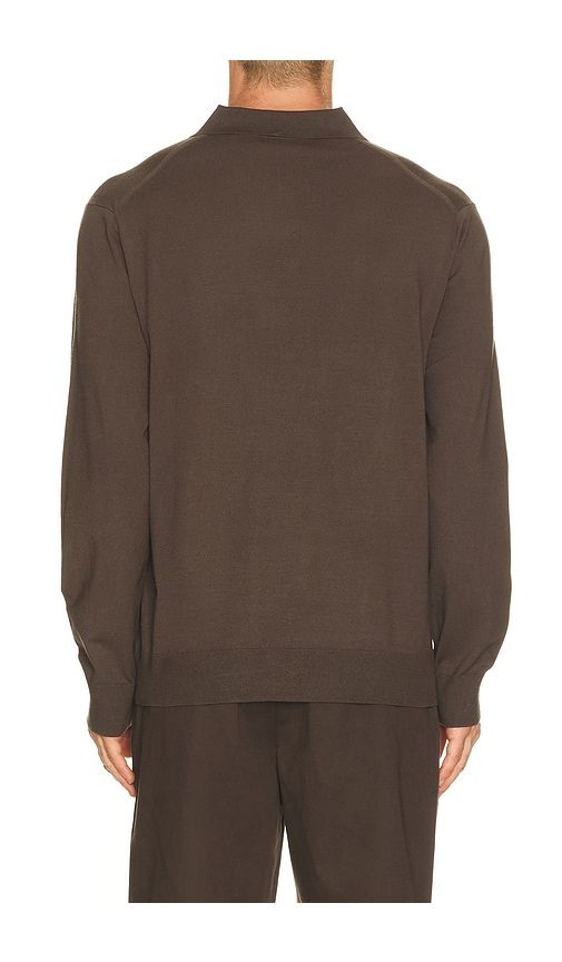 Goris Polo Long Sleeve in Brown. - size L (also in M, S, XL/1X, XXL/2X) - Theory - Modalova