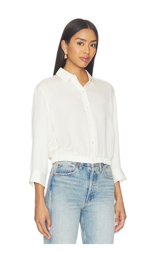 Quarter Sleeve Cropped Shirt in . - size L (also in M, S) - Theory - Modalova