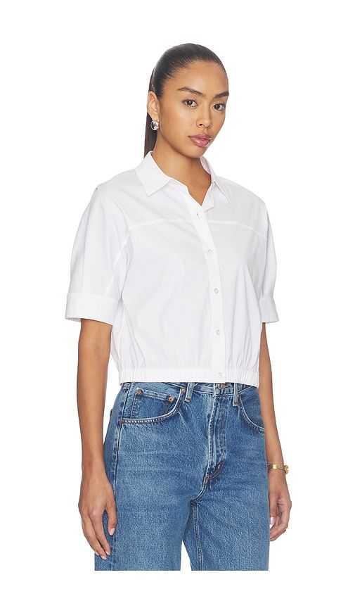 Elastic Short Sleeve Shirt in . - size L (also in M, S, XL, XS) - Theory - Modalova