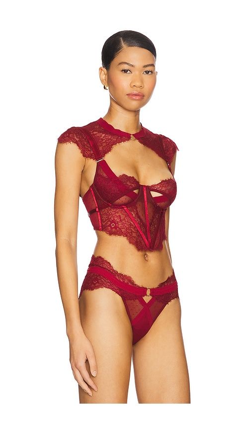 Minna Bodice in Red,Burgundy. - size M (also in S, XS) - Thistle and Spire - Modalova