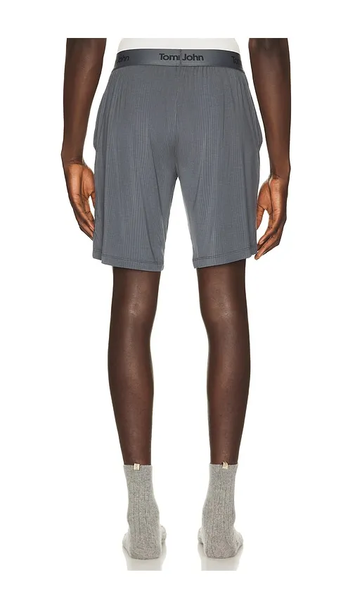 Second Skin Luxe Rib Sleep Short in Grey. - size L (also in M, XL/1X) - Tommy John - Modalova