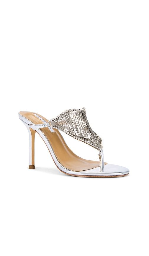 Demure Heel in Metallic Silver. - size 7 (also in 8) - Tony Bianco - Modalova