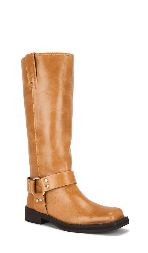 Biker Boot in Cognac. - size 10 (also in 6, 8, 9) - Tony Bianco - Modalova