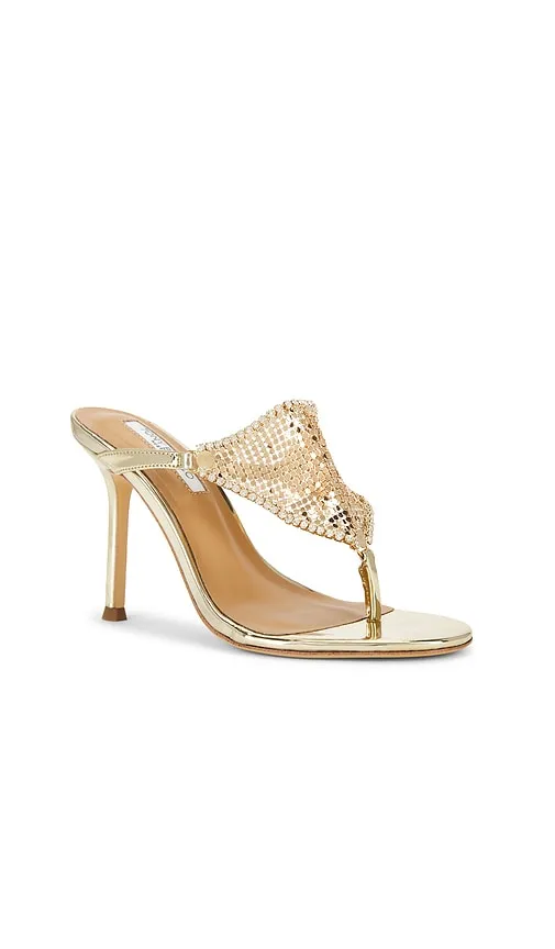 Demure Sandal in Metallic Gold. - size 10 (also in 5, 5.5, 6, 7, 7.5, 8, 8.5, 9, 9.5) - Tony Bianco - Modalova