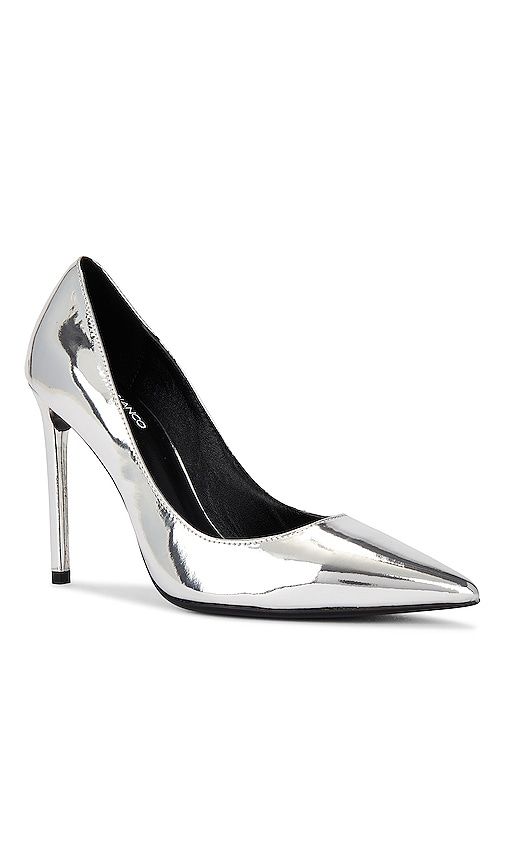 Anja Heel in Metallic Silver. - size 10 (also in 5.5, 6, 6.5, 7, 7.5, 8, 8.5, 9, 9.5) - Tony Bianco - Modalova