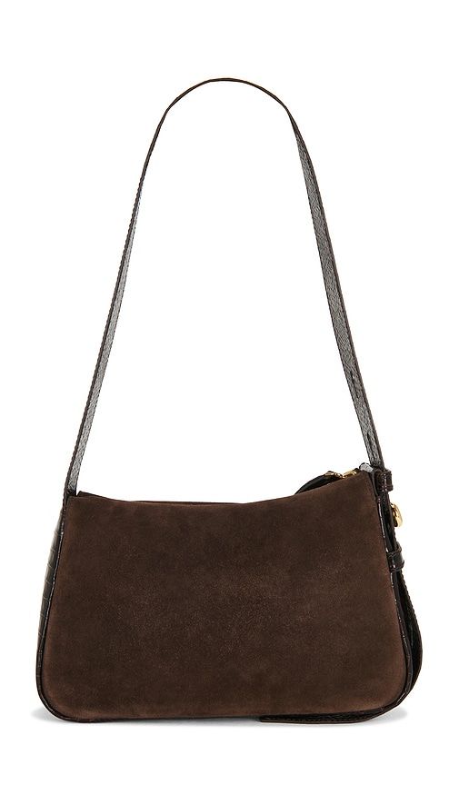 Romy Suede Small Shoulder Bag in Chocolate - Tory Burch - Modalova