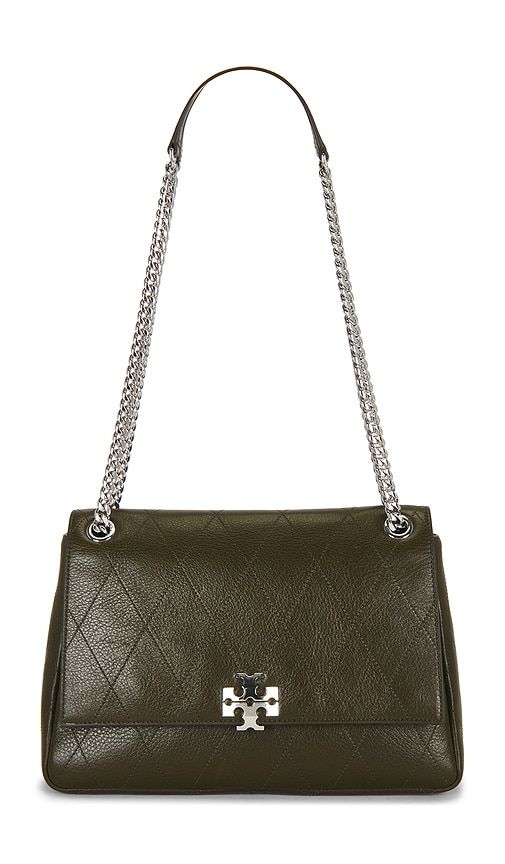 Charlie Quilted Shoulder Bag in Olive - Tory Burch - Modalova
