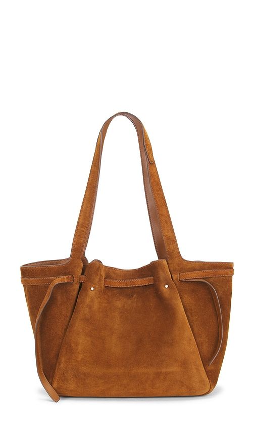 Romy Suede Tote Bag in Brown - Tory Burch - Modalova