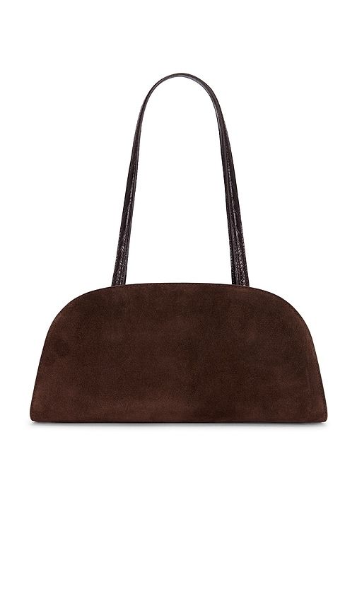 Romy Suede East West Bauletto Bag in Brown - Tory Burch - Modalova