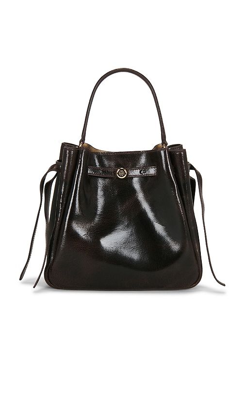 Romy Distressed Bucket Bag in Brown - Tory Burch - Modalova