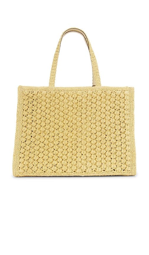Ella Hand Crocheted Popcorn Stitch Large Tote Bag in Neutral - Tory Burch - Modalova