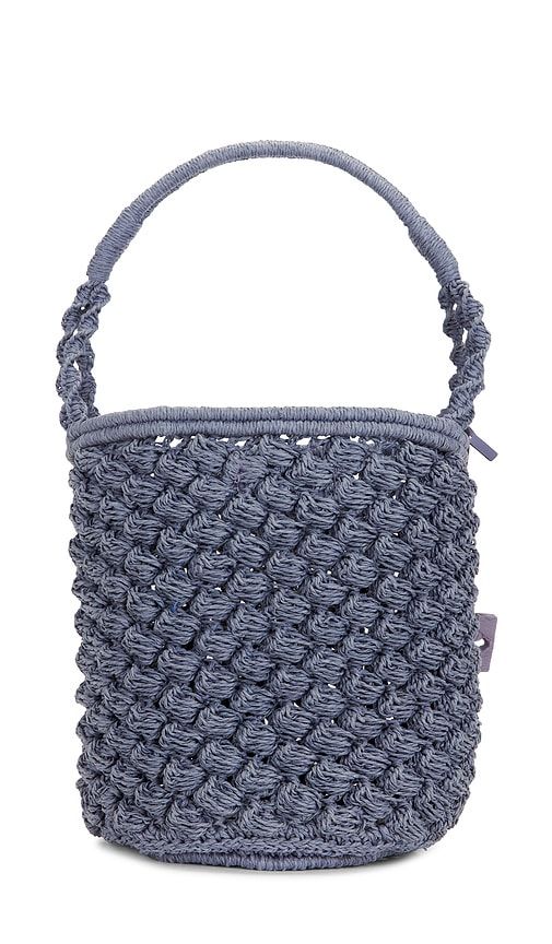 Ella Hand-crocheted Popcorn Stitch Bucket Bag in Grey - Tory Burch - Modalova