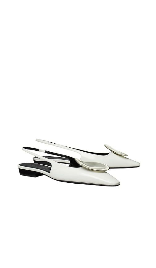 Patos Slingback Flat in White. - size 5 (also in 5.5, 6, 7, 7.5) - Tory Burch - Modalova