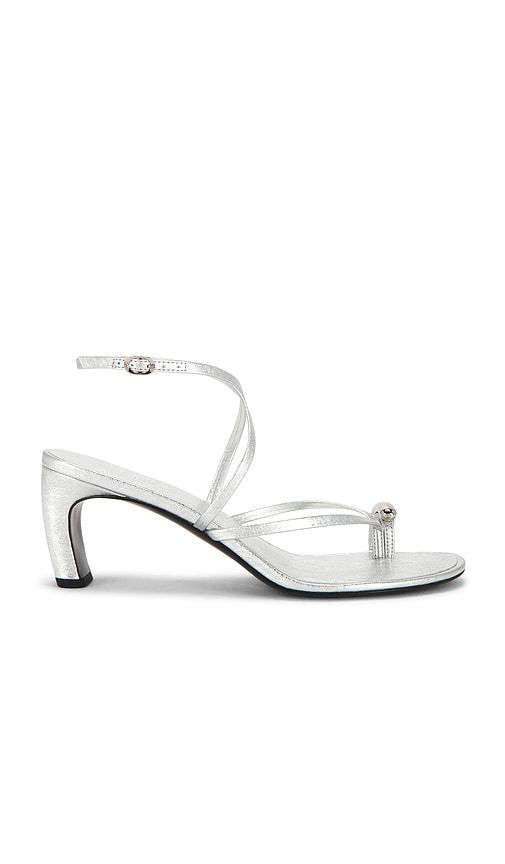 Pierced Strappy Heel Sandal in Metallic . - size 6 (also in 7) - Tory Burch - Modalova
