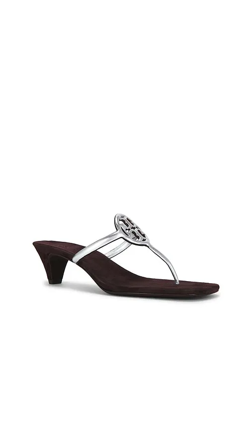 Milller Square Toe Sandal in Metallic , black, grey. - size 6 (also in 6.5, 7, 7.5, 8, 8.5, 9) - Tory Burch - Modalova