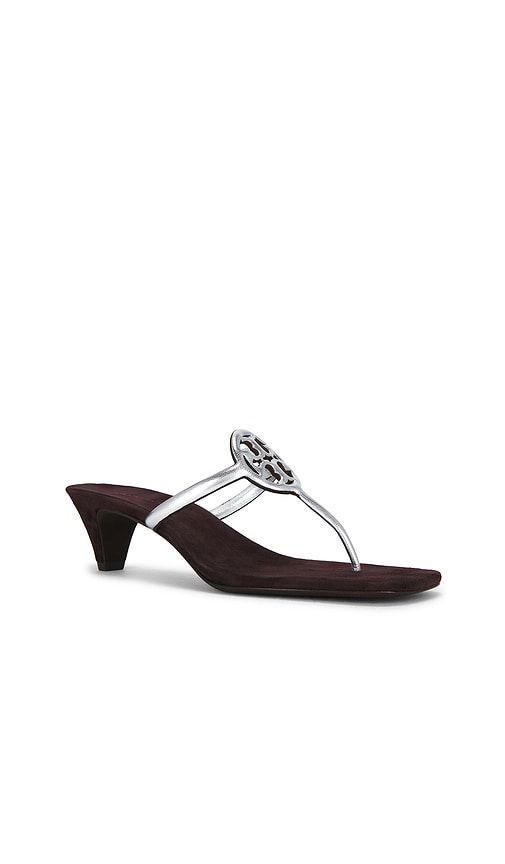 Milller Square Toe Sandal in Metallic , black, grey. - size 6 (also in 6.5, 7, 8, 8.5) - Tory Burch - Modalova