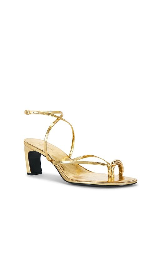 Pierced Strappy Heel Sandal in Metallic Gold. - size 11 (also in 6, 7, 8, 8.5, 9) - Tory Burch - Modalova