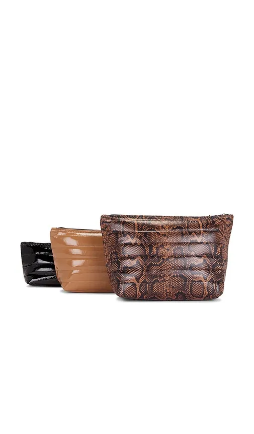 Travel Trio Pouch in Brown - Think Royln - Modalova