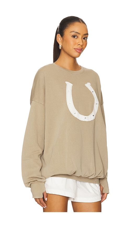 Horseshoe Patchwork Jump Jumper in Taupe. - size S (also in XS, L) - The Laundry Room - Modalova
