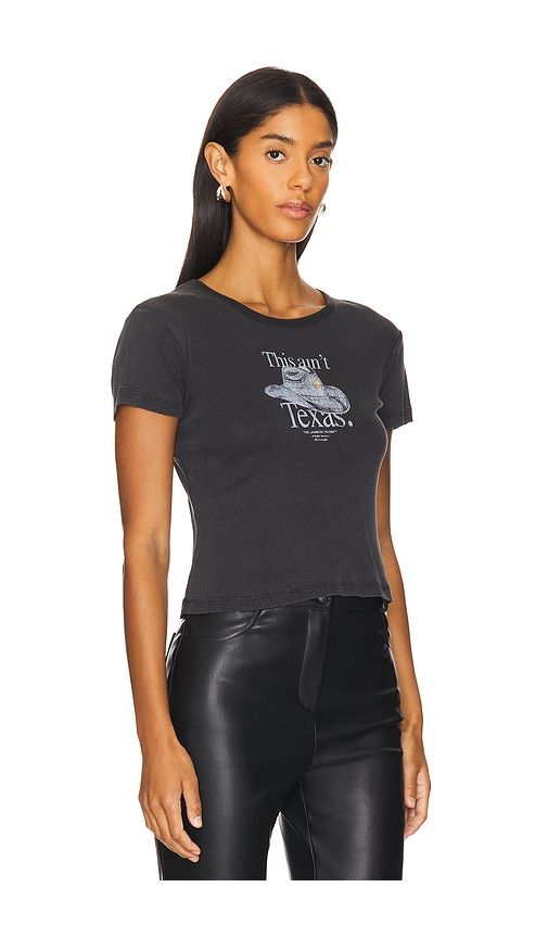 This Ain't Texas Baby Rib Tee in Black. - size S (also in M, L, XL) - The Laundry Room - Modalova