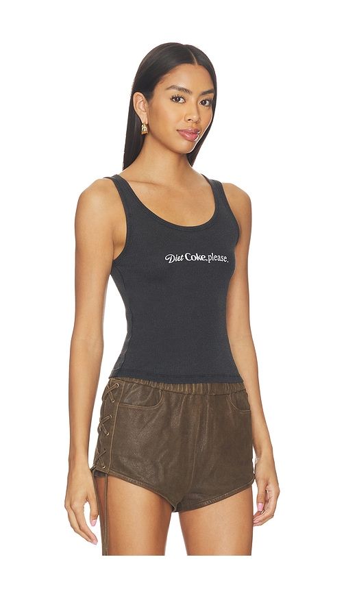 Diet Coke Please Rib Tank in Black. - size M (also in S) - The Laundry Room - Modalova